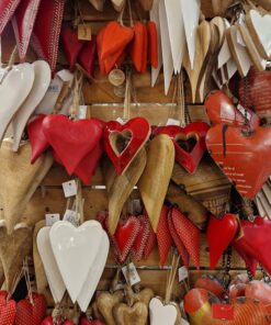 Cuore in legno 10 cm - immagine 4