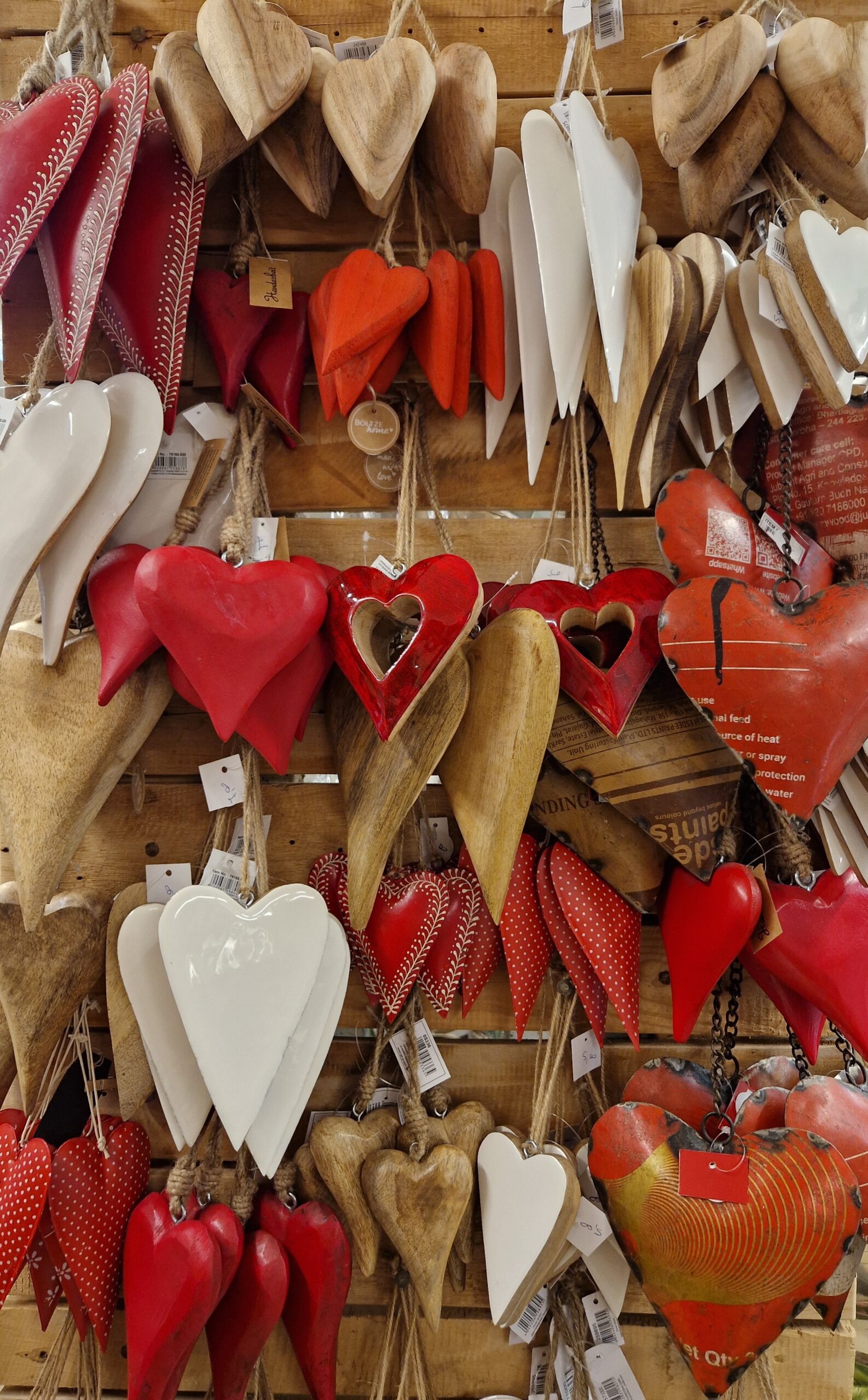 Cuore in legno 10 cm - immagine 4
