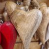 Cuore in legno 14 cm