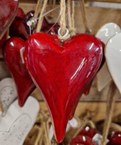 Cuore in legno 14 cm - immagine 3