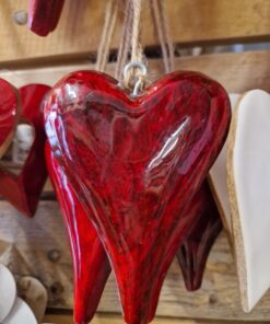 Alternative view of Cuore in legno 10 cm