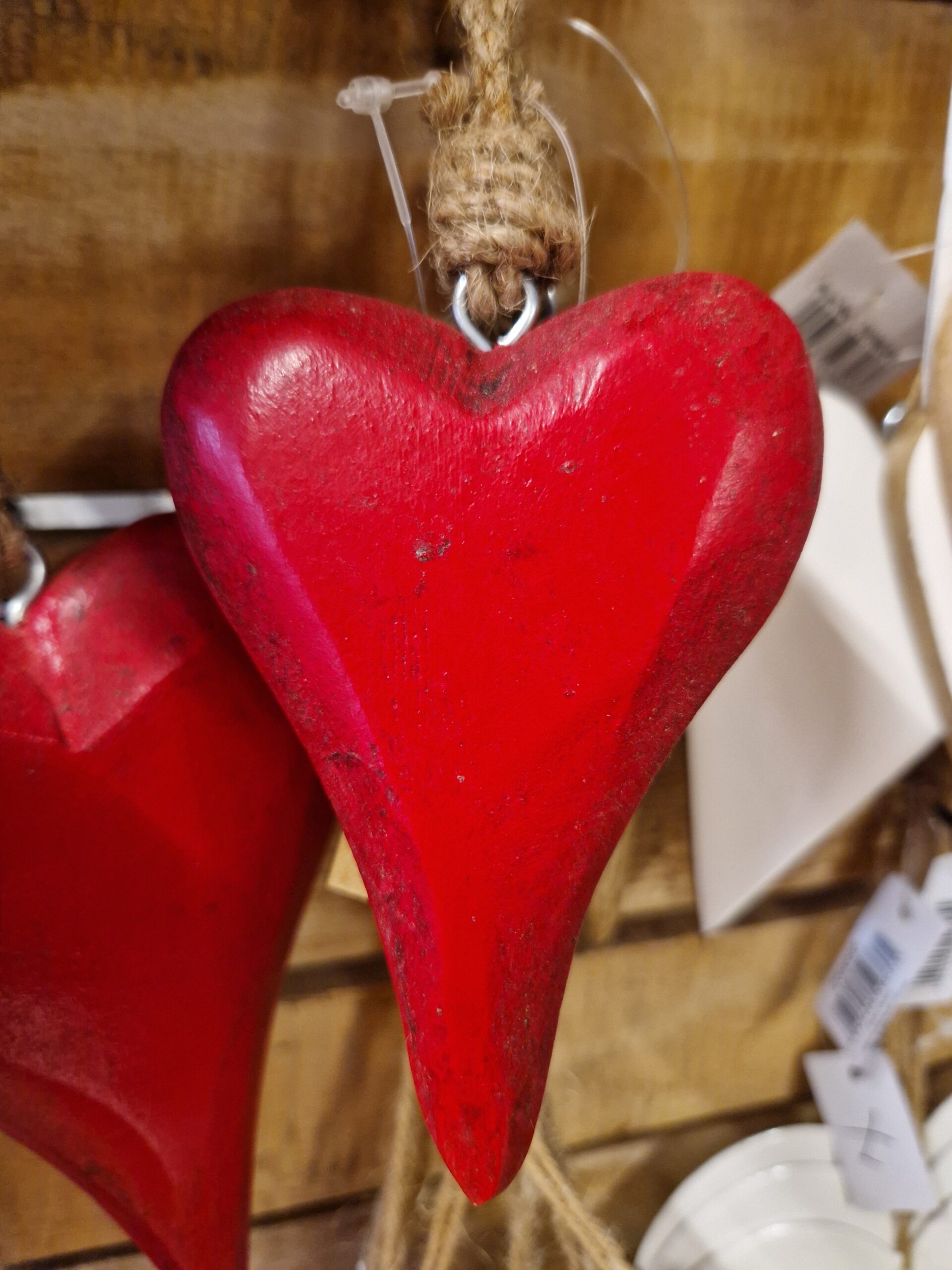 Cuore in legno 10 cm
