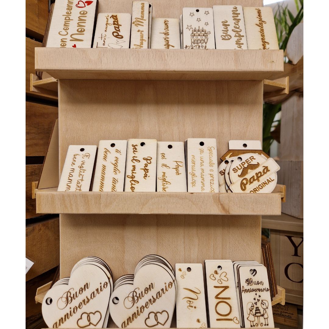 Targhetta in legno personalizzata