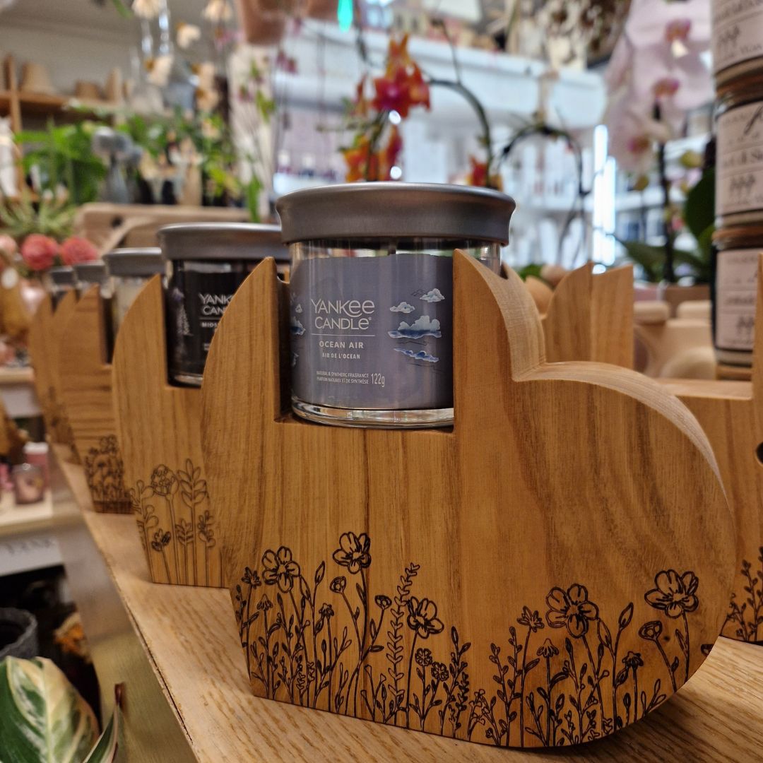 Portacandela in legno "Cuore"