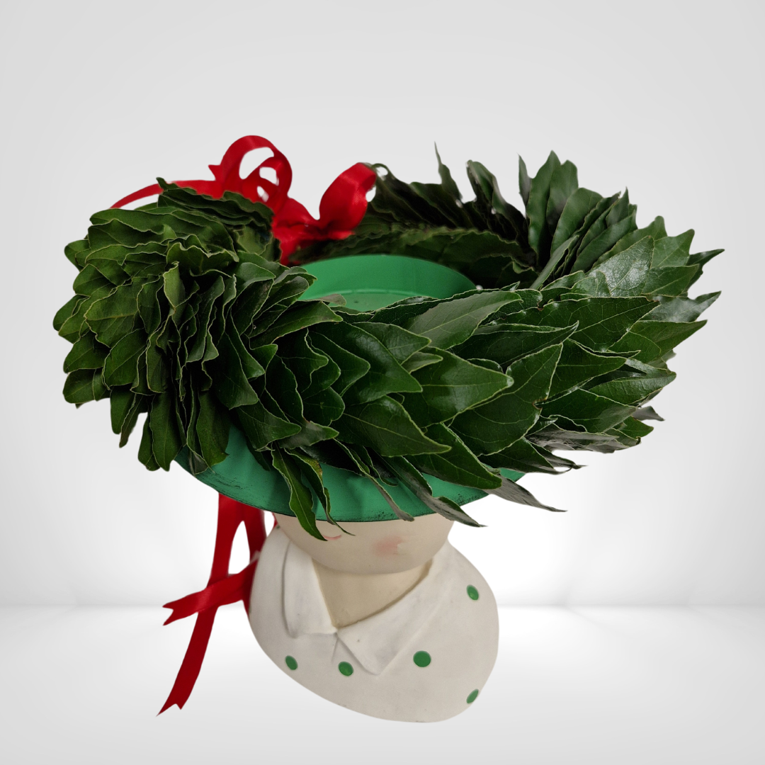 Coroncina laurea con rose stabilizzate - immagine 3