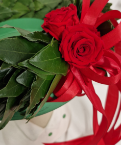 Coroncina laurea con rose stabilizzate