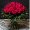 Bouquet rose rosse corte