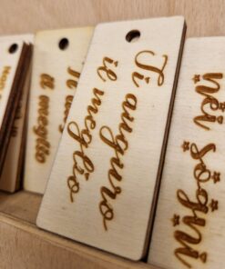 Targhetta in legno personalizzata - immagine 4