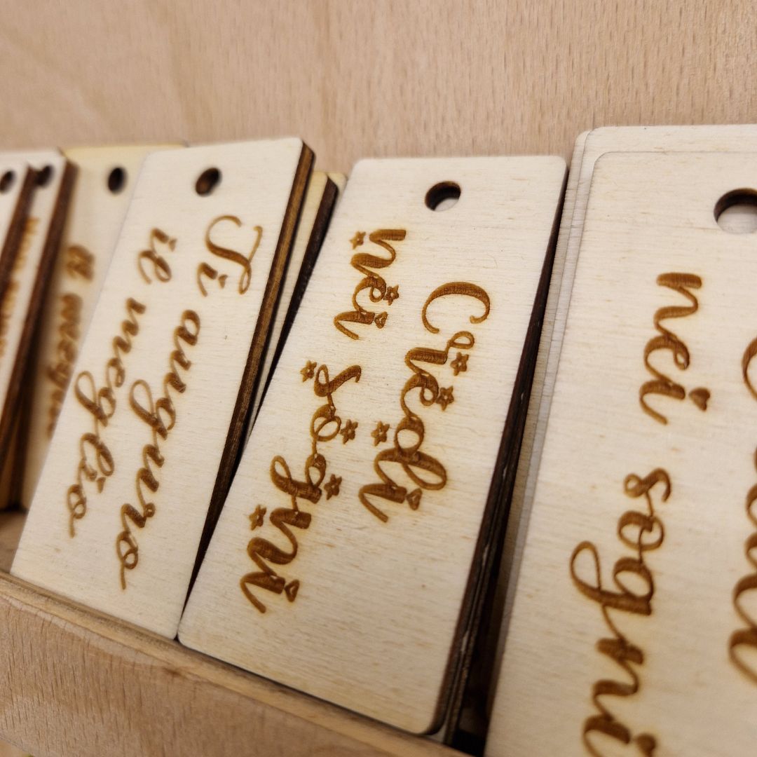 Targhetta in legno personalizzata - immagine 2